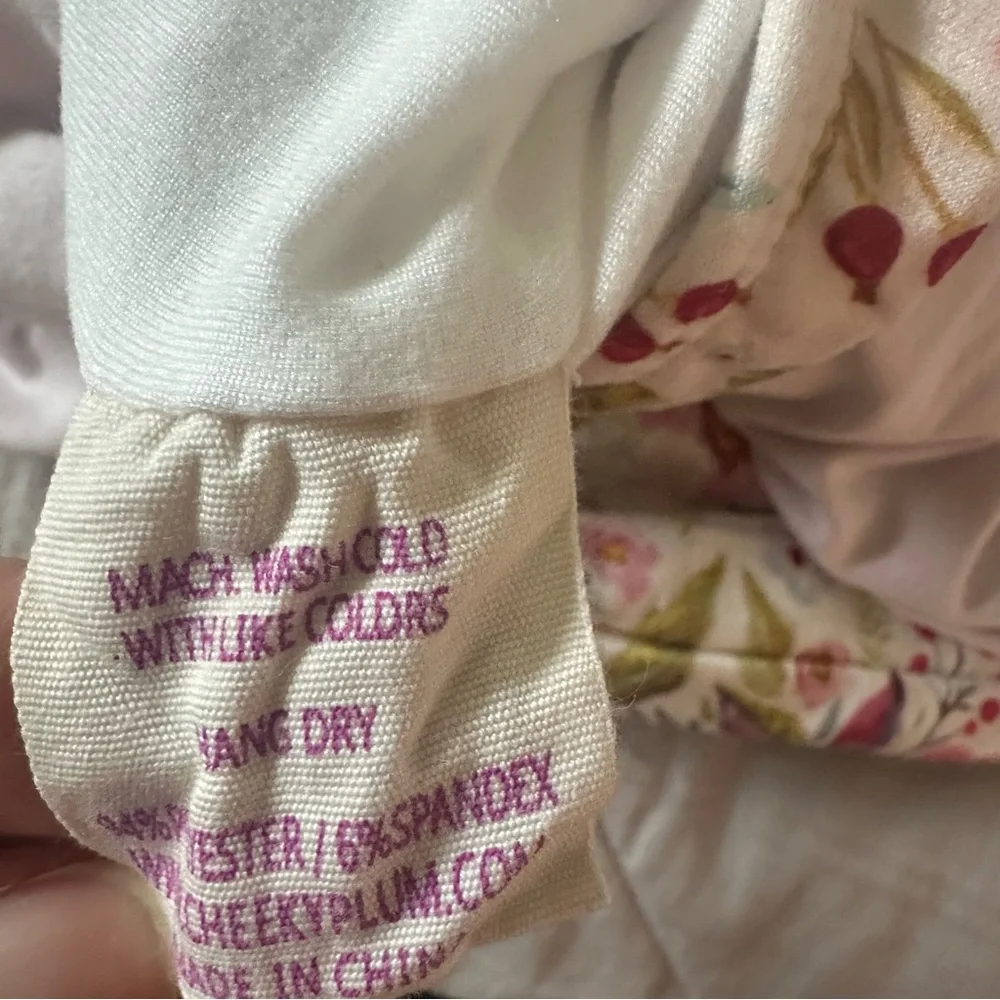 Cheeky Plum Floral Leotard with Red and Purple Accents- 5T - Picture 9 of 9